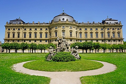 The Residence Palace, UNESCO World Heritage Site, Wurzburg, Bavaria, Germany, Europe