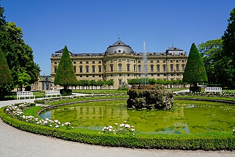 The Residence Palace, UNESCO World Heritage Site, Wurzburg, Bavaria, Germany, Europe