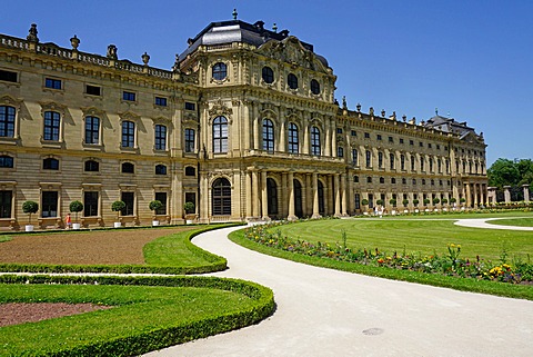 The Residence Palace, UNESCO World Heritage Site, Wurzburg, Bavaria, Germany, Europe