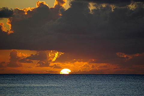 Sunset, St. Kitts and Nevis, Leeward Islands, West Indies, Caribbean, Central America 