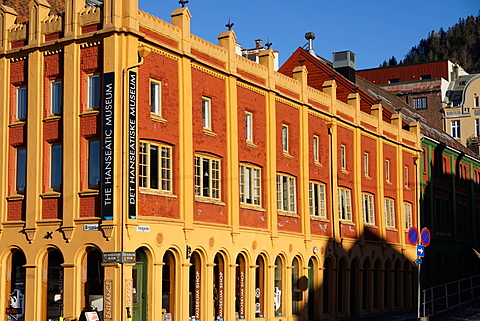 Hanseatic museum building, Bryggen, Bergen, Norway, Hordaland, Scandinavia