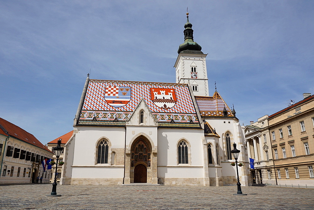 St. Mark's church on the Market Square, Government Quarter, Upper Town, Zagreb, Croatia, Europe