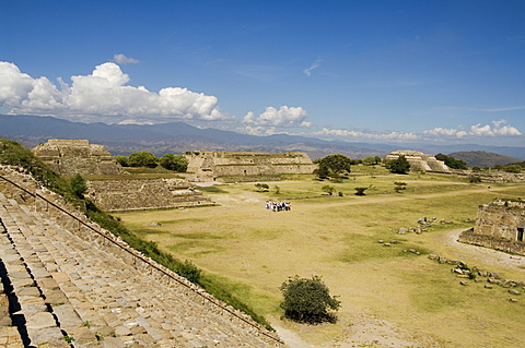 The ancient Zapotec city of Monte Alban, near Oaxaca City, Oaxaca, Mexico, North America