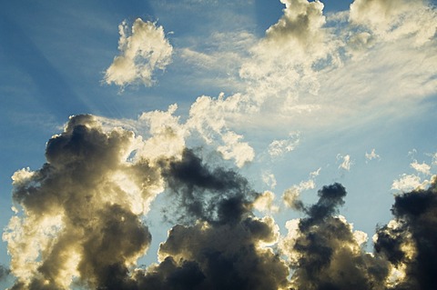 Clouds and sunset at Nidri, Lefkada (Lefkas), Greek Islands, Greece, Europe