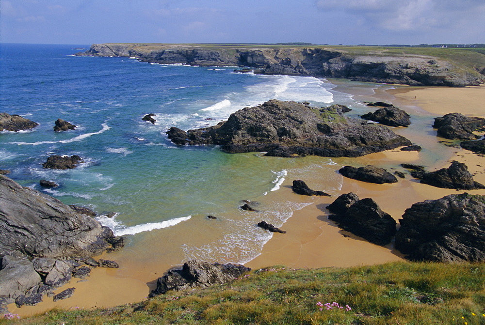 Donnant beach, Belle Ile en Mer island, Brittany, France, Europe