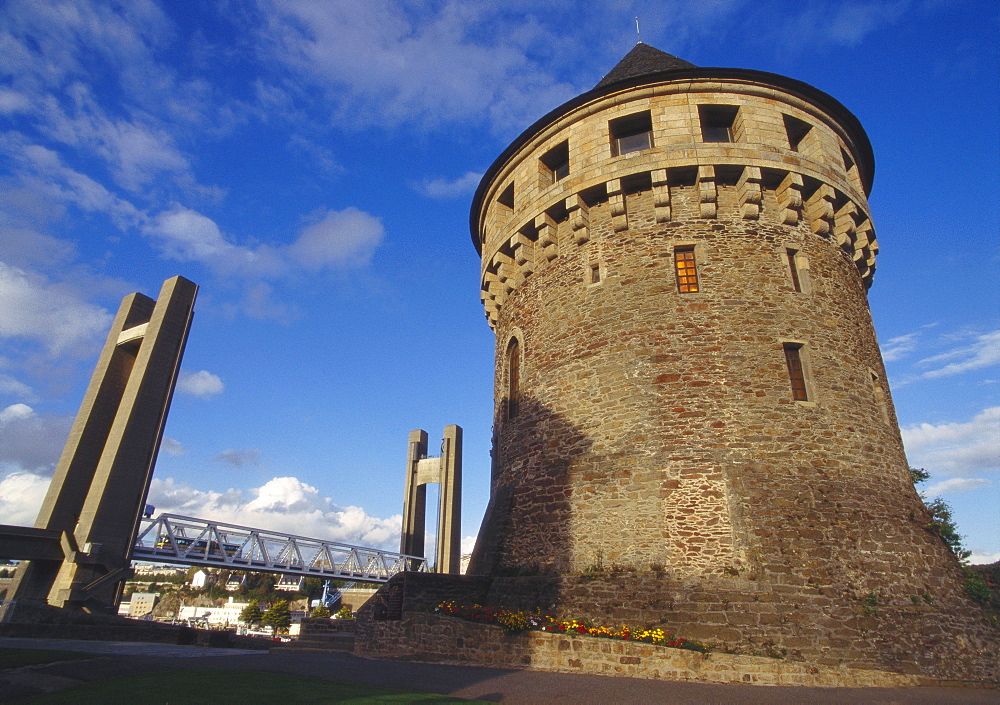 Tanguy Tower and recouvrance Bridge, Brest, Brittany, France