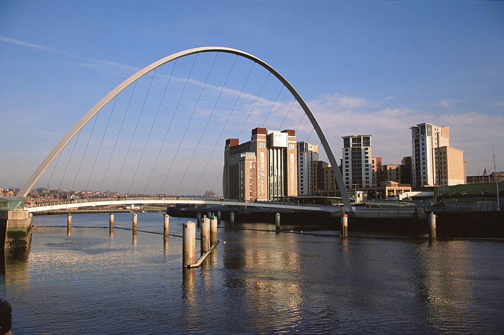 Baltic Quays and Millennium Bridge, Gateshead, Tyne and Wear, England, United Kingdom, Europe