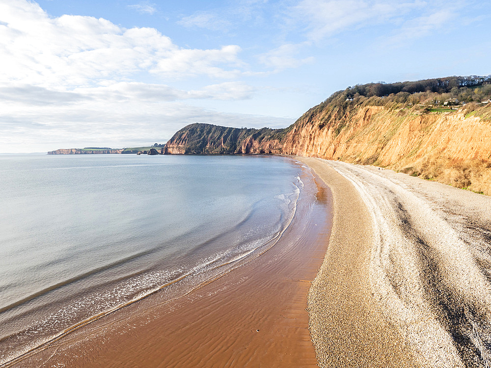 Jacob's Ladder Beach, Sidmouth, Devon, England, United Kingdom, Europe