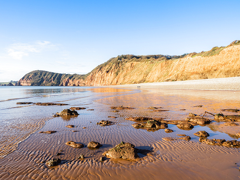 Jacob's Ladder Beach, Sidmouth, Devon, England, United Kingdom, Europe