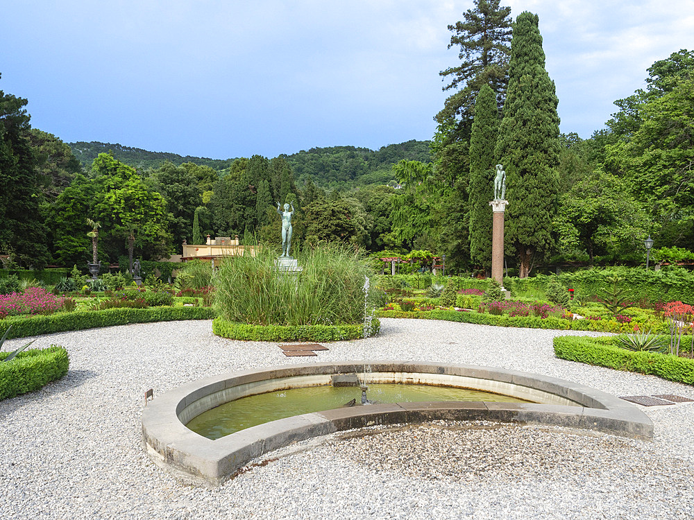 Gardens at Miramare Castle, Trieste, Friuli Venezia Giulia, Italy, Europe