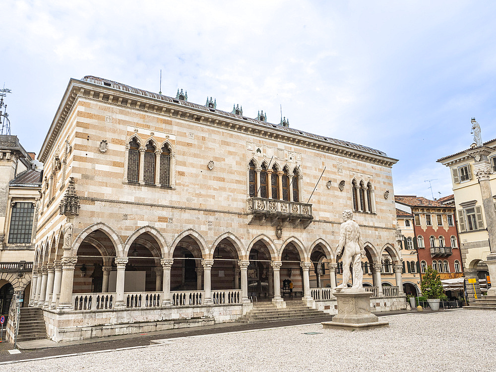 Loggia del Lionello, Piazza della Liberta, Udine, Friuli Venezia Giulia, Italy, Europe