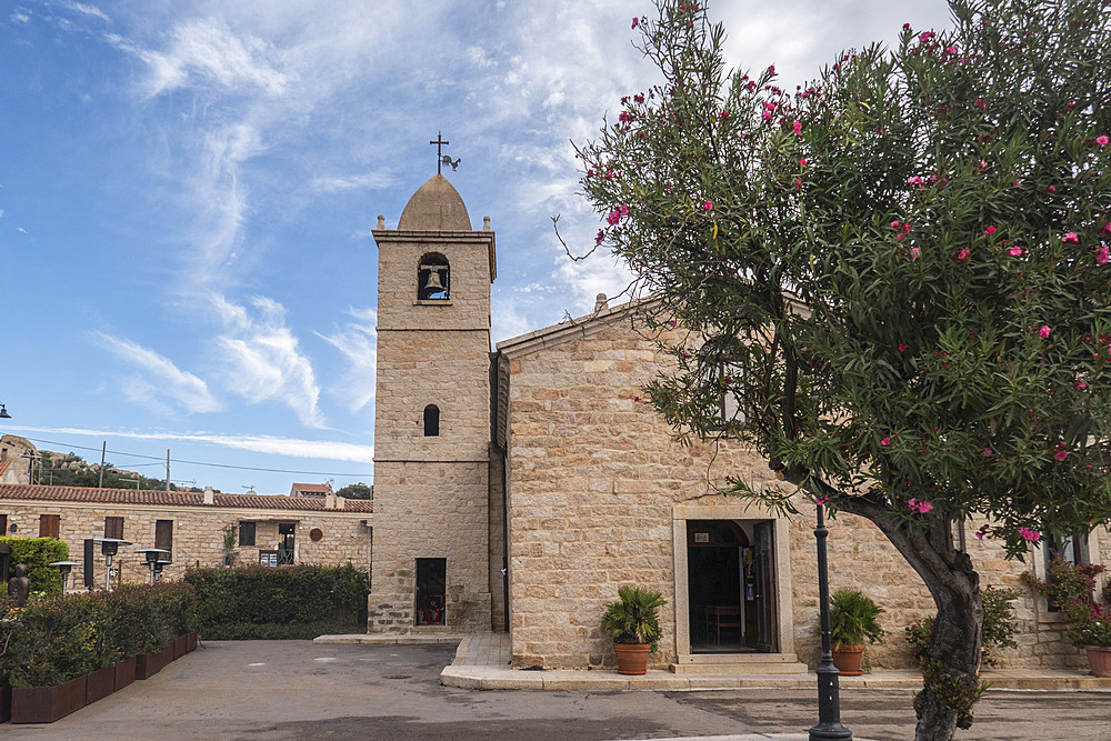 Church in the picturesque village of San Pantaleo, Olbia region, Sardinia, Italy, Europe