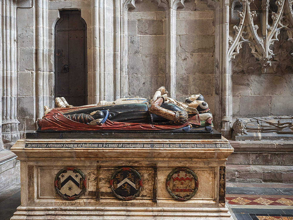 Denton tomb, Hereford Cathedral, Hereford, Herefordshire, England, UK