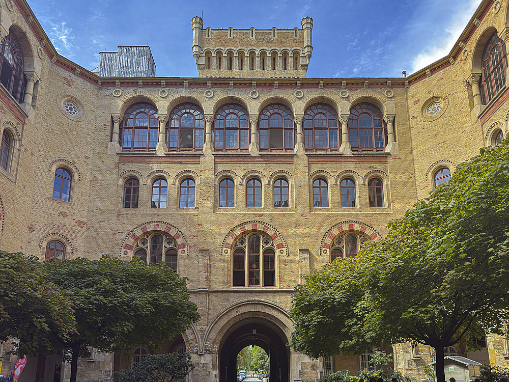 Brick facade of the Arsenal, Vienna, Austria, Europe