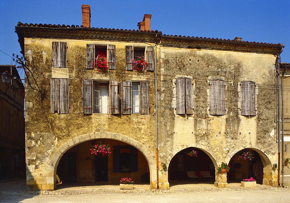 Medieval Stone House, La Bastide d'Armagnac, Landes, Aquitaine, France