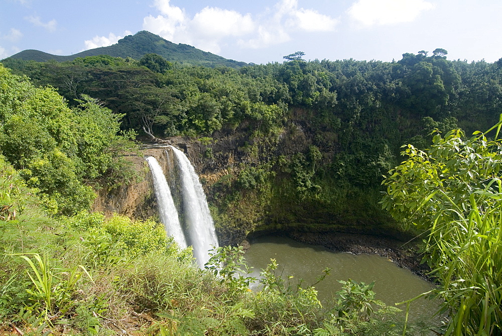 Wailua Falls, Kauai, Hawaii, United States of America, North America