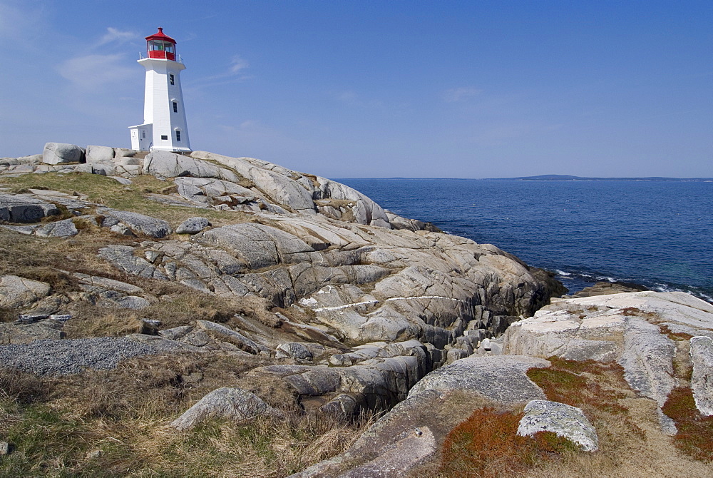 Lighthouse, Peggy's Cove, Nova Scotia, Canada, North America