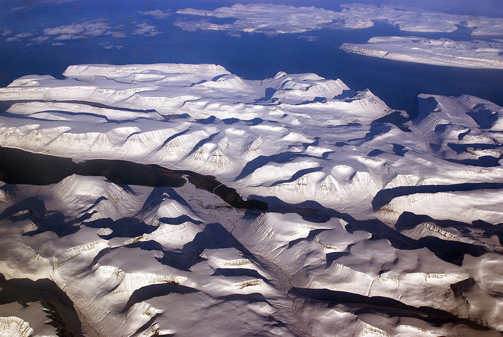 Aerial view of Iceland, Polar Regions