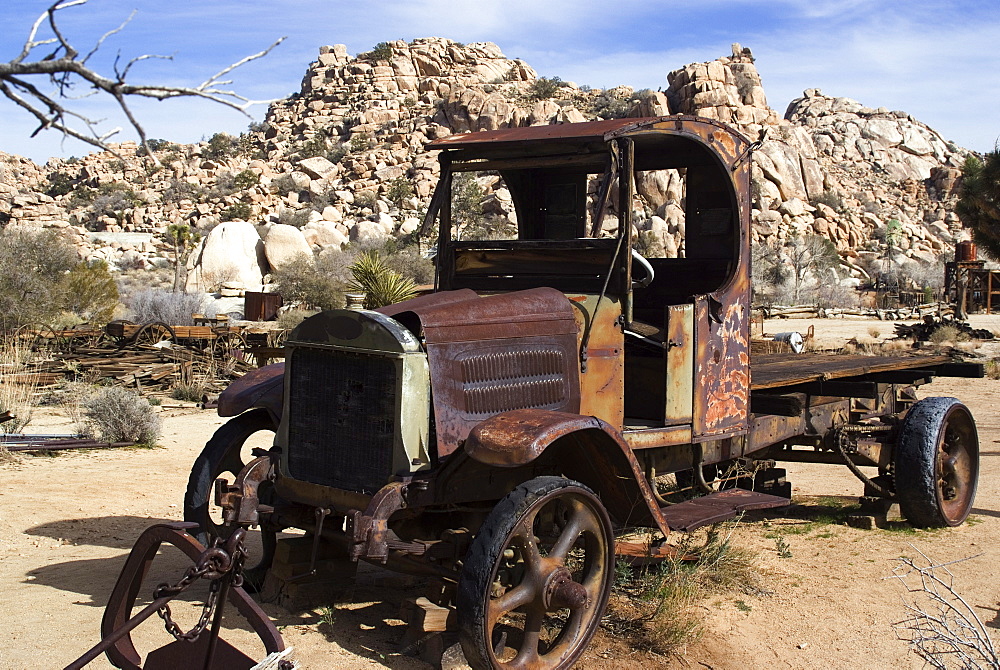 Old truck, Keys Ranch, Joshua Tree National Park, California, United States of America, North America