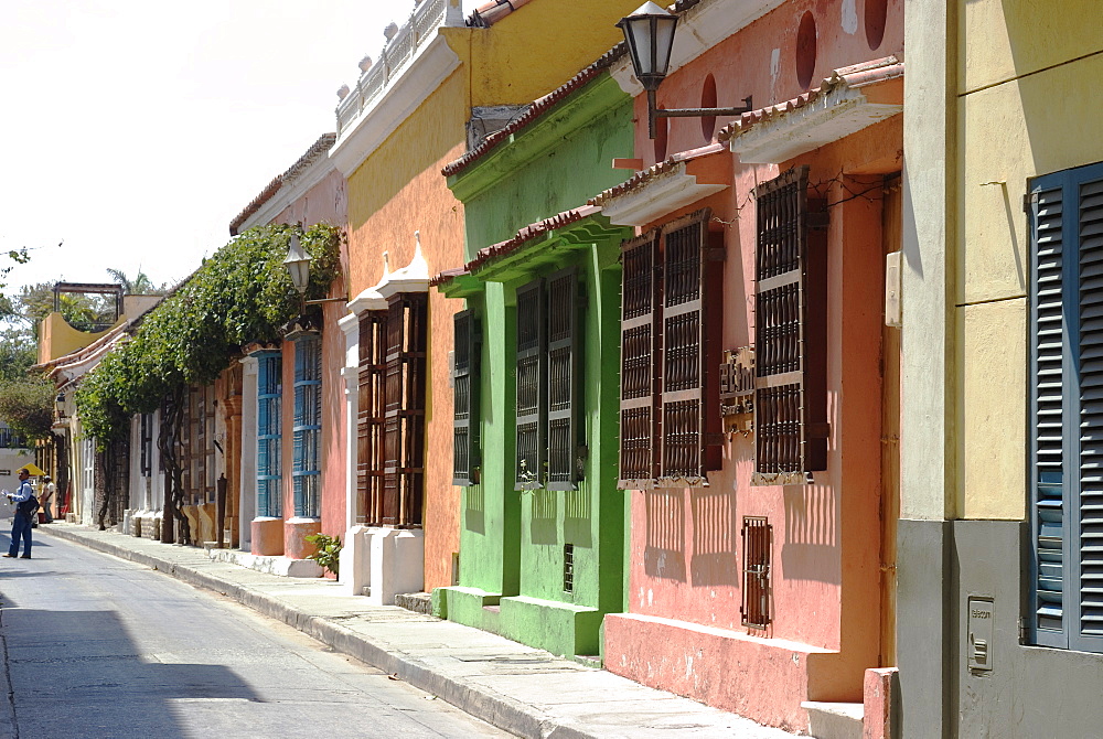 The Walled City (Ciudad Amurallada), UNESCO World Heritage Site, Cartagena, Colombia, South America