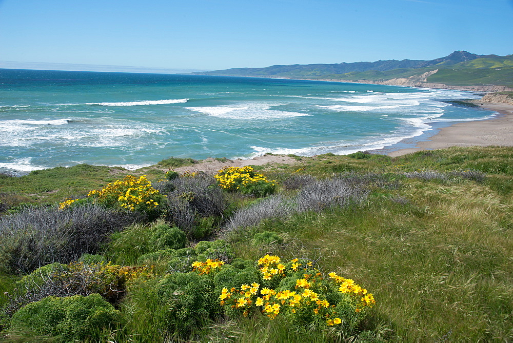 View of Jalama Beach County Park, near Lompoc, California, United States of America, North America