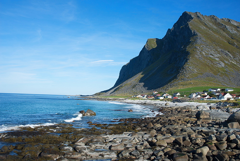 Overlooking Vikten, Lofoten Islands, Nordland, Norway, Scandinavia, Europe