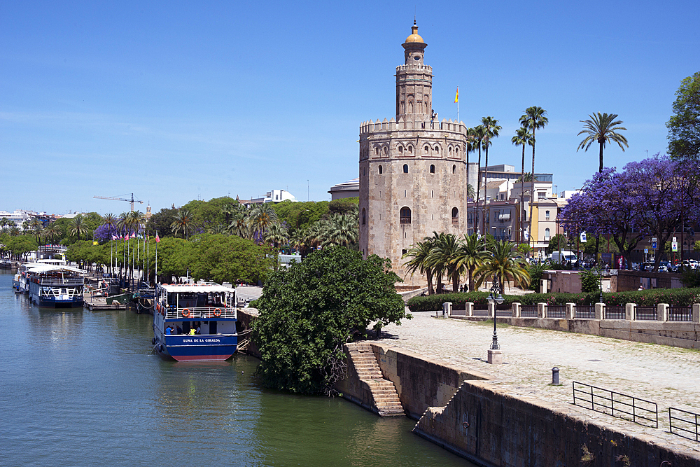 Torre del Oro, Seville, Andalusia, Spain, Europe