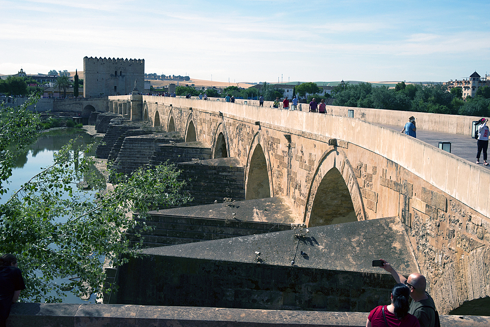 Roman Bridge, UNESCO World Heritage Site, Cordoba, Andalusia, Spain, Europe