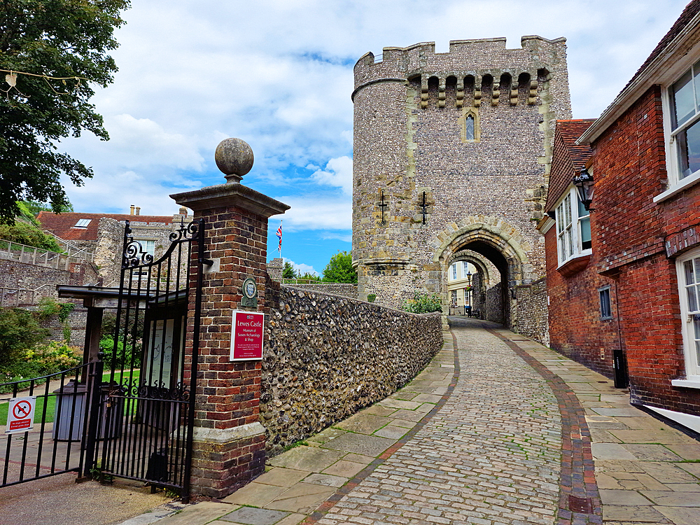 Castle Gate, Lewes, East Sussex, England, United Kingdom, Europe