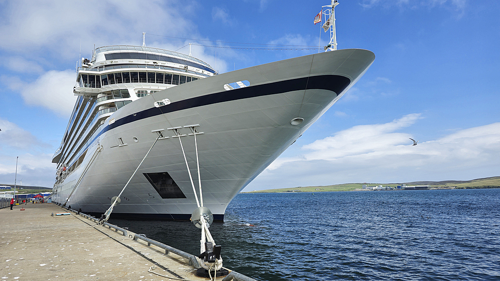 Cruise ship, Lerwick, Shetlands, Scotland, United Kingdom, Europe