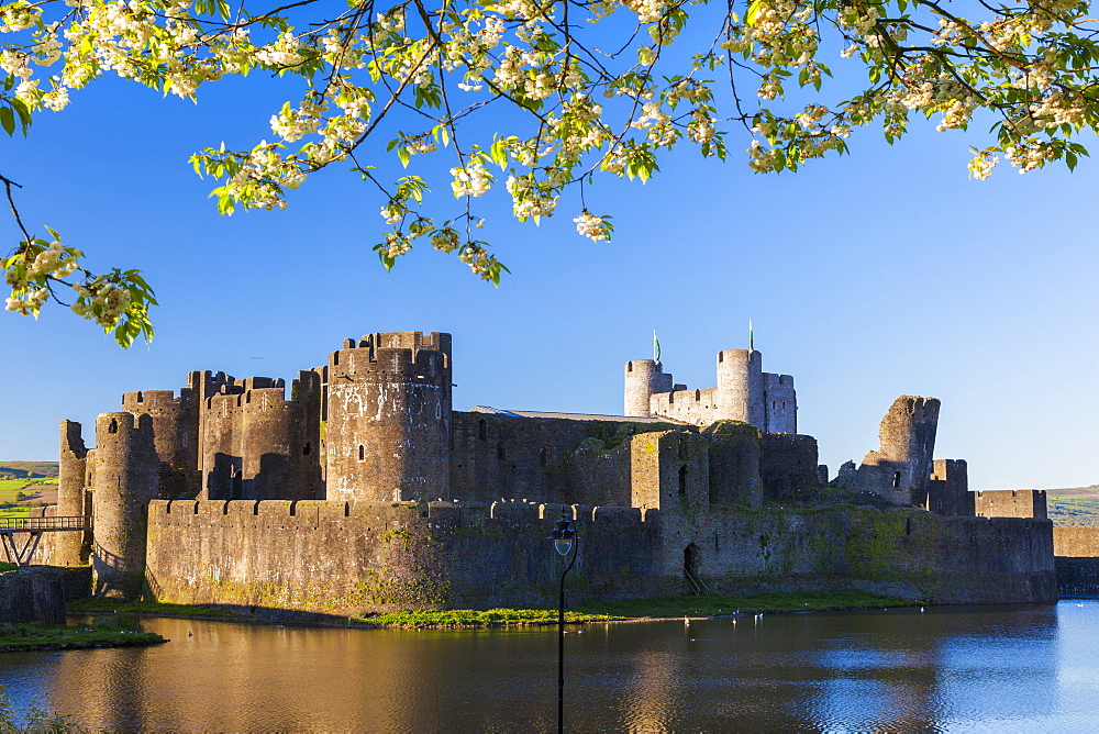 Caerphilly Castle, Gwent, Wales, United Kingdom, Europe