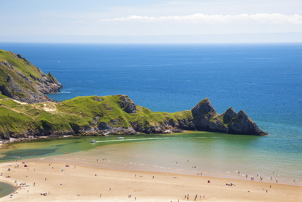 Three Cliffs Bay, Gower, Wales, United Kingdom, Europe