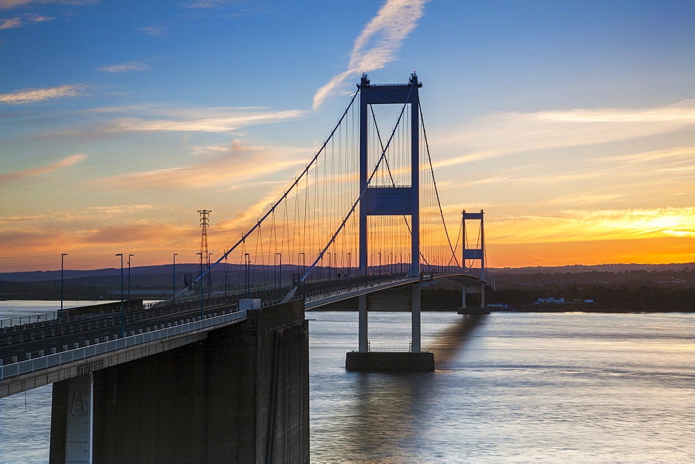 Old (First) Severn Bridge, Avon, England, United Kingdom, Europe