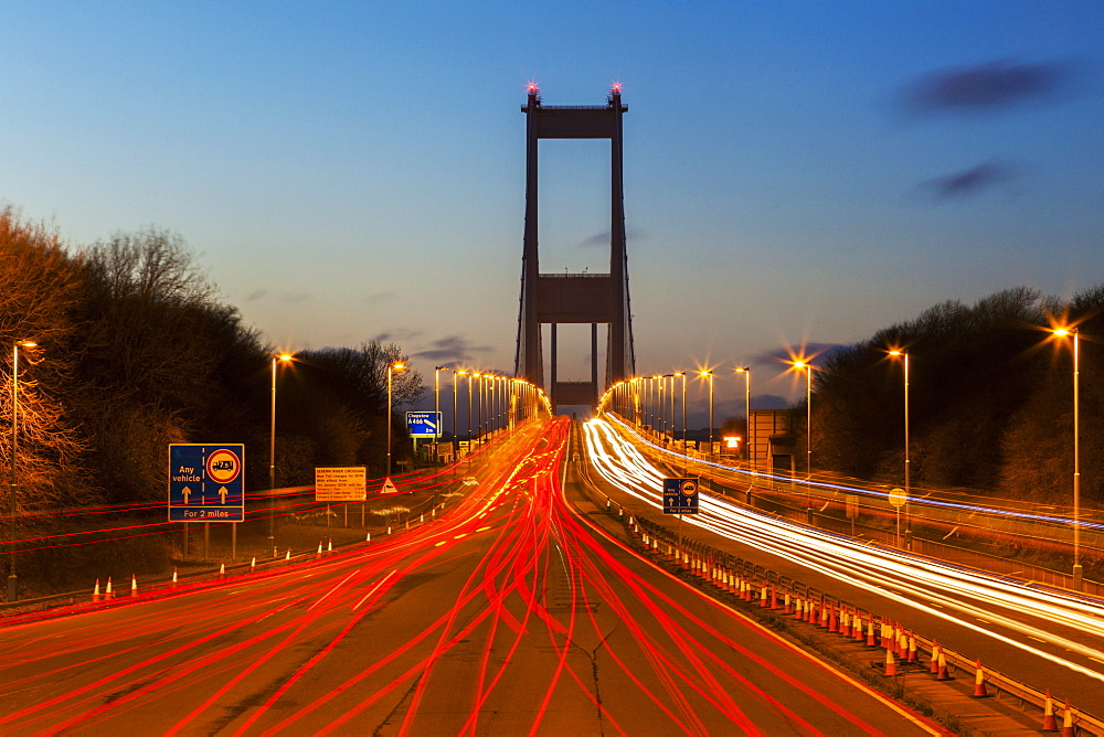 The First (Old) Severn Bridge, Avon, England, United Kingdom, Europe