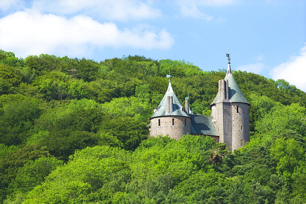 Castle Coch (Castell Coch) (The Red Castle), Tongwynlais, Cardiff, Wales, United Kingdom, Europe