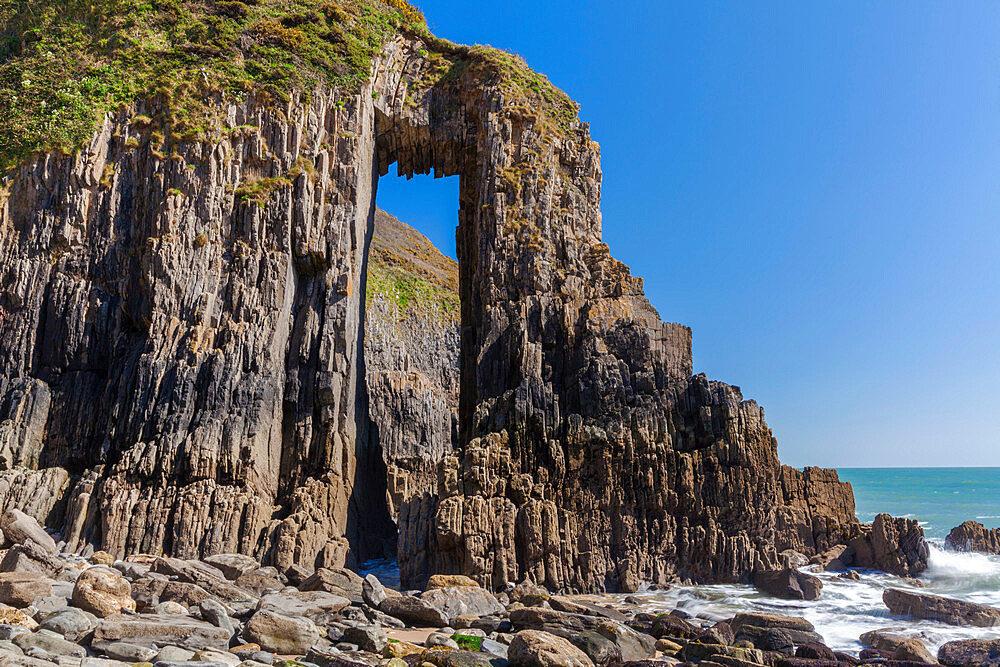 Church Doors Cove, Skrinkle Haven, Pembrokeshire Coast, Wales, United Kingdom, Europe