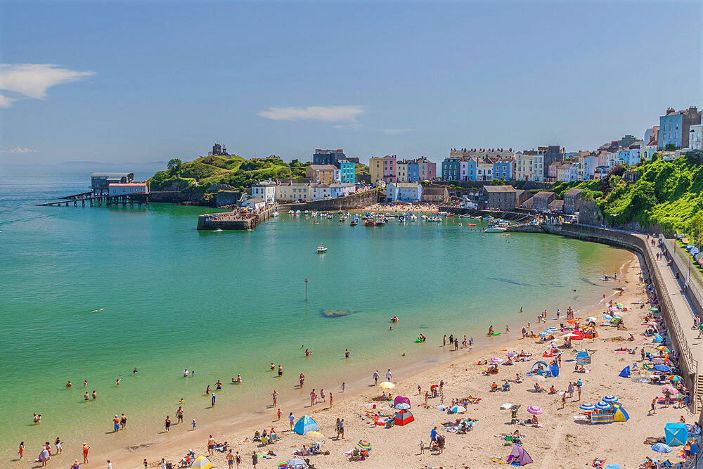 Tenby Harbour, Pembrokeshire, Wales, United Kingdom, Europe