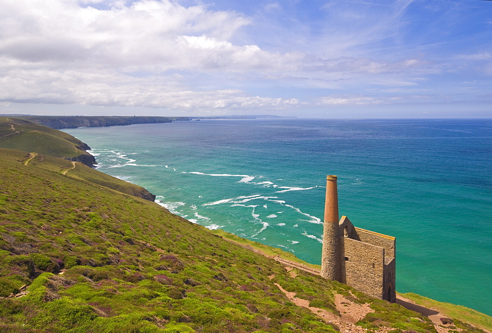 Wheal Coates, abandoned disused Cornish tin mine, near St. Agnes, North Cornwall, England, United Kingdom, Europe