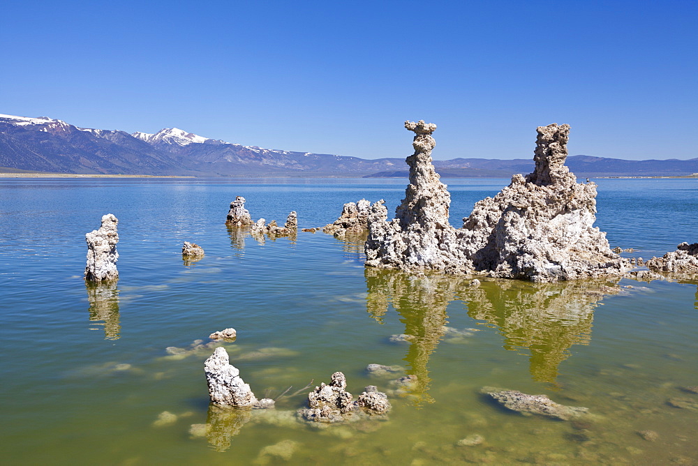 Tufa spires and tower formations of calcium carbonate, Mono Lake, South Tufa Reserve, Mono Basin Scenic Area, Lee Vining, Inyo National Forest Scenic Area, California, United States of America, North America