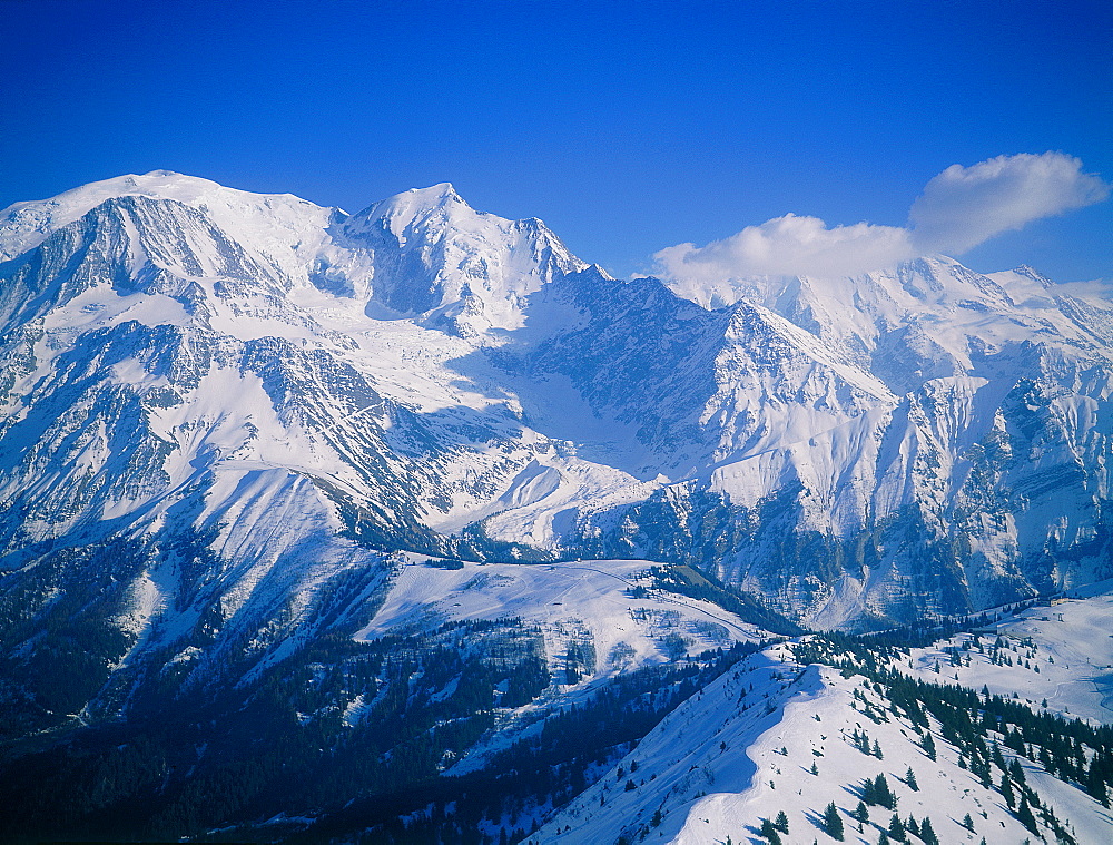 France, Alps, Haute-Savoie, Megeve In Winter