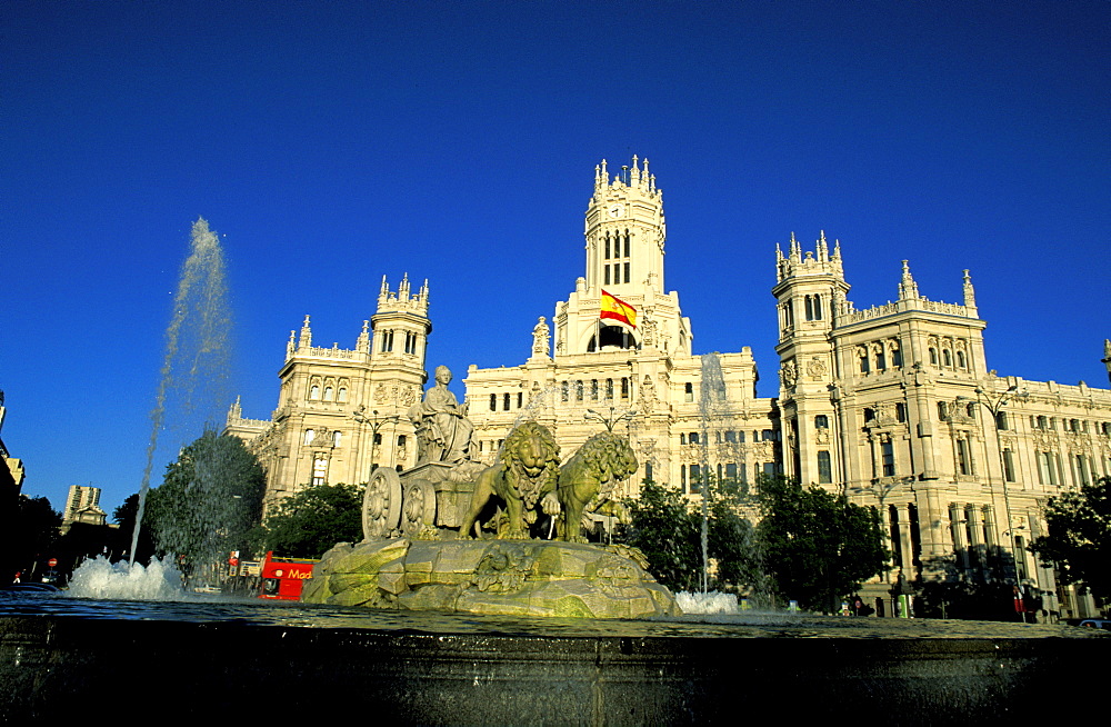 Spain, Madrid, The Cybeles Fountain & Postal Museum