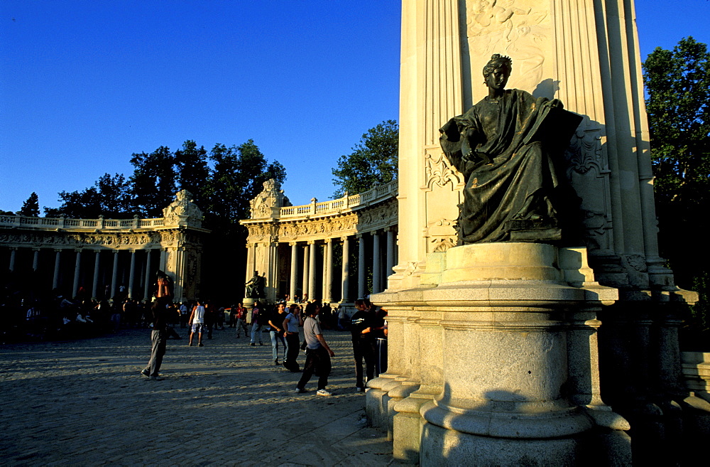 Spain, Madrid, Retiro Park & Lake On Saturday