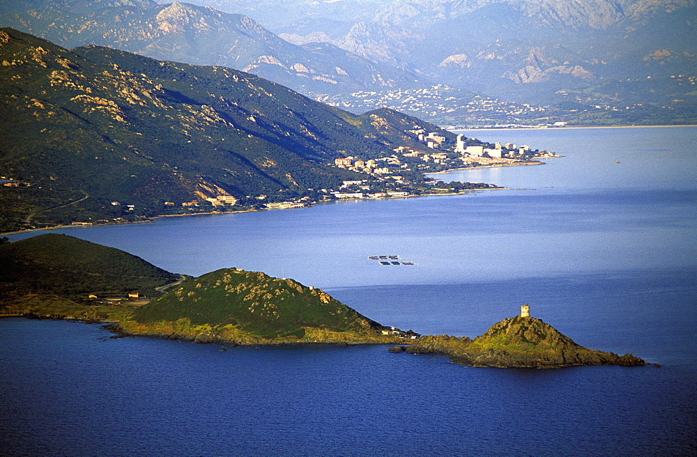 France, Corse Island, Corse-Du-Sud, Aerial Photography Of Sanguinaires Islands Near Ajaccio 