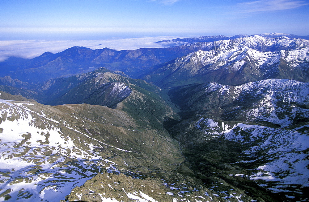 France, Corse Island, Corse-Du-Sud, Inland Aerial Photography 