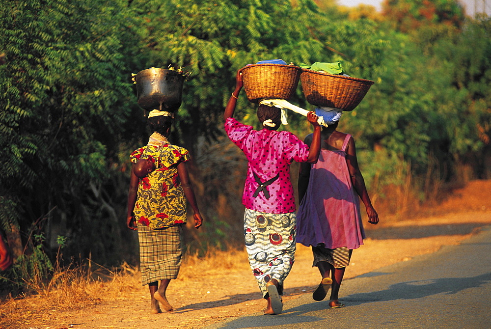 Senegal, Casamance, Women Along A Road