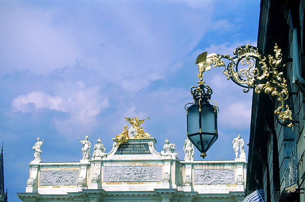 France, Lorraine, Meurtheetmoselle (54), Nancy, Place Stanislas, Lantern At Fore