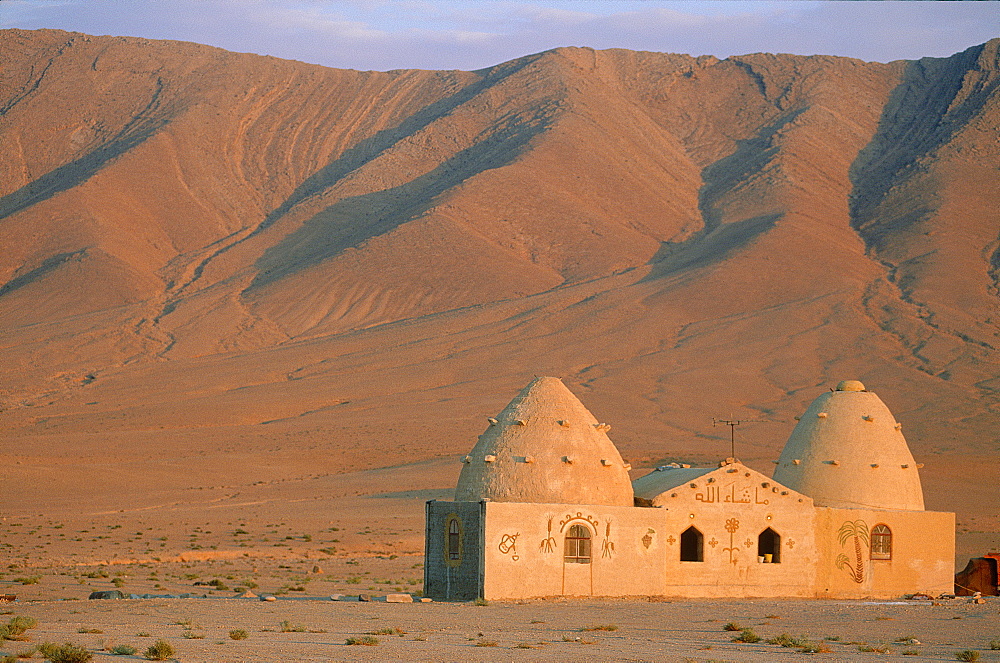 Syria, The East Desert Or Steppe, A Lonesome Mosque Close To Palmyra Oasis