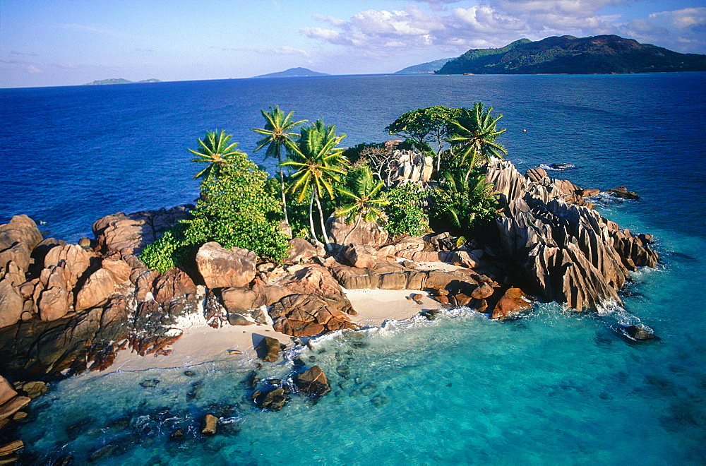 Seychelles, Praslin Island, Ilot Saintpierre, Aerial