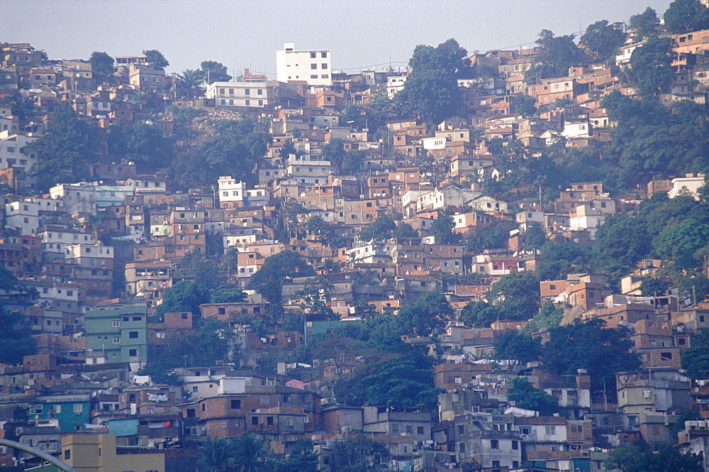 Brazil, Rio De Janeiro, Favellas (Illegal Slums Built On Dangerous Hill Slopes)