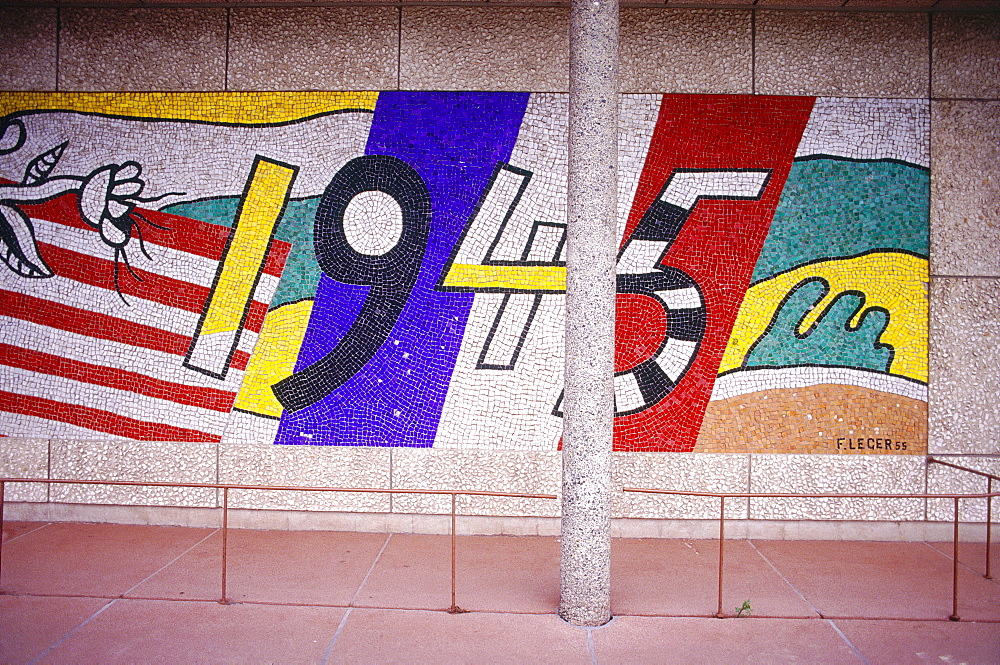 France, Normandy, Manche (50), Saintlo, The Hospital Memorial , A Mosaic By Artist Fernand Leger